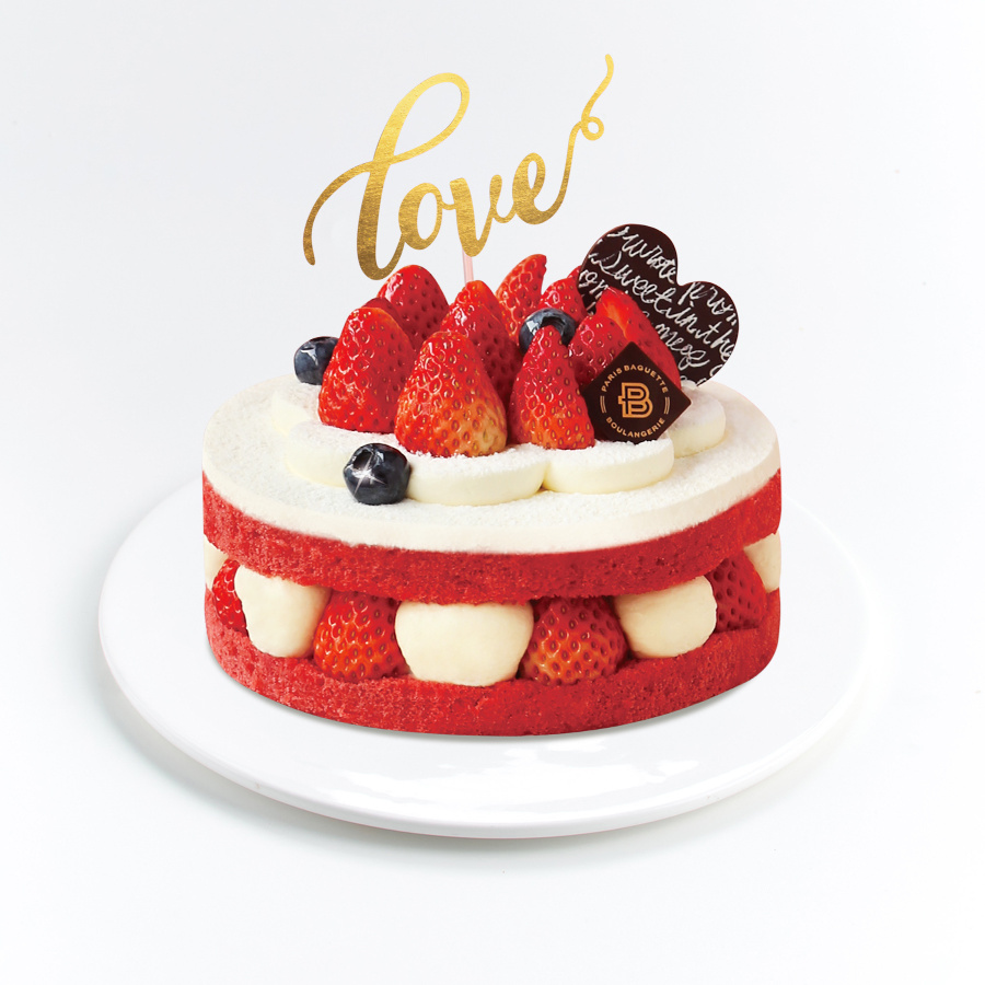 情意莓莓红丝绒蛋糕